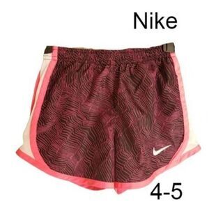Nike Girls' Dri-Fit Pink Graphic Tempo Running Shorts Todder Girls Size 4-5 NEW